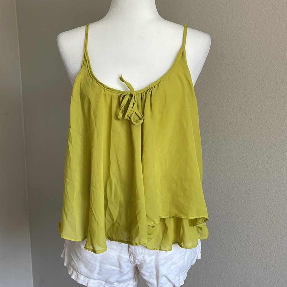 Lime Green Women's Top Size S